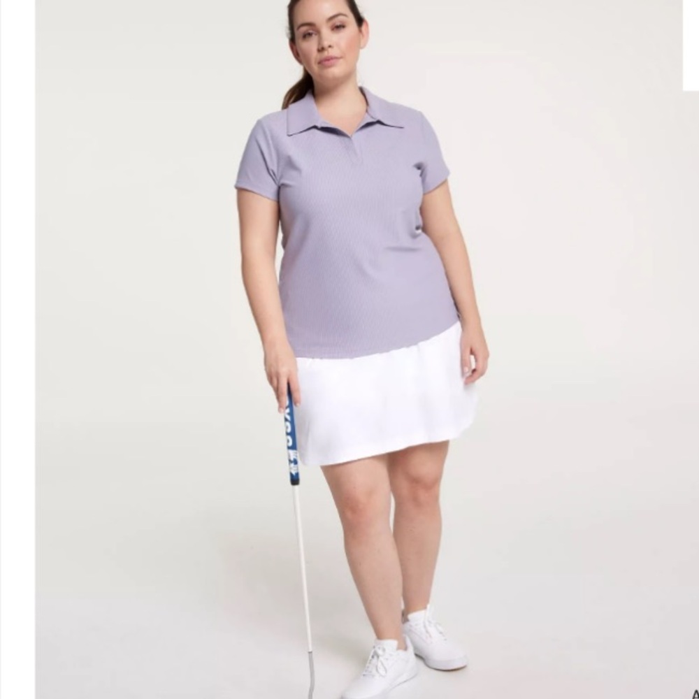 NWT Calia Golf Polo Shirt Sz XXL Ribbed Stretch Activewear Sporty Preppy